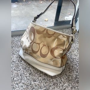 Cream Coach Purse
